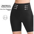 thumbnail image 2 of Femmes Nus Sentiment Motard Short Taille Haute Yoga Séance d'Entraînement Gym Course Spandex Short, 2 of 4