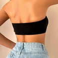 thumbnail image 5 of Gymayou Women's Front Closure Bandeau Bras Wireless Strapless Bras Front Clasp Black L, 5 of 8