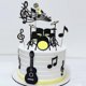 thumbnail image 1 of 1 Set Cute Musical Notes Cake Topper Music Instruments Festival Cupcake Toppers For Wedding Birthday Party Cake Decorations, 1 of 3