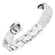 thumbnail image 4 of Pulsera de acero inoxidable con incrustaciones de diamantes de imitación para mujer, decoración de muñeca para FitbitSilver YUNYI BRAND Deportes, 4 of 8
