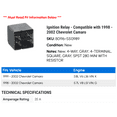thumbnail image 2 of Ignition Relay - Compatible with 1998 - 2002 Chevy Camaro 1999 2000 2001, 2 of 2