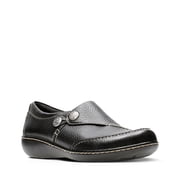 Clarks Womens ASHLAND LANE Q Black Slip-Ons