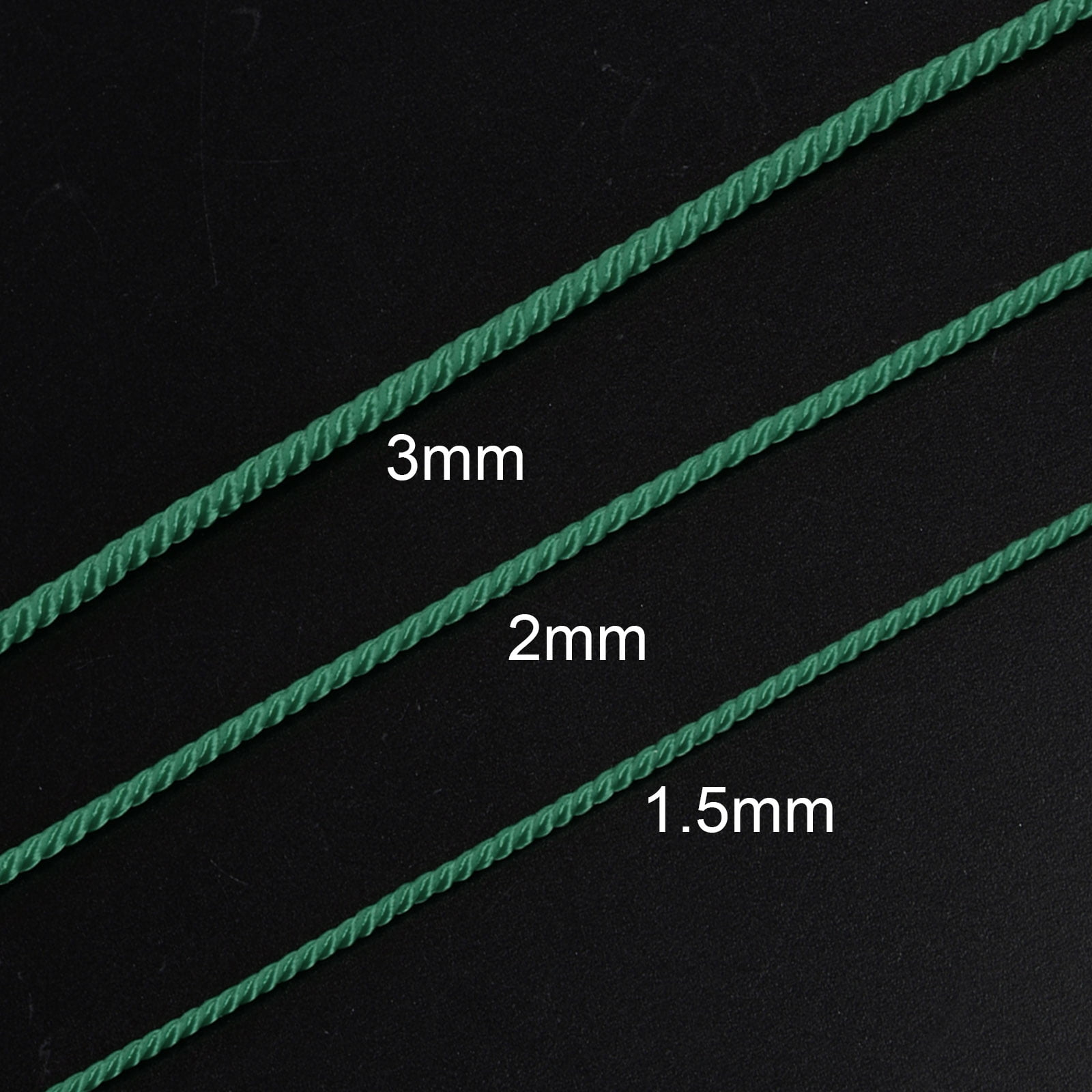 Unique Bargains Twisted Nylon Twine Thread Braided Nylon String Red 3mm