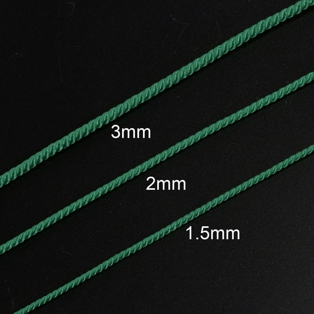 Unique Bargains 2 Pack Twisted Nylon Twine Thread Beading Cord 1.5mm 20m/65 Feet Extra Strong Braided Nylon String, Burnt Umber Other 1.5mm