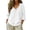 White, variant on Womens T shirt 3/4 Sleeve Summer Tops V Neck Lace Trim Blouses Soft Cotton Linen Solid Color Tops Trendy Retro Autumn clothes Embroideried Pretty Outfits