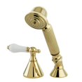 thumbnail image 1 of Kingston Brass KSK2362PLTR Transfer Valve Set For Roman Tub Filler, Polished Brass, 1 of 2
