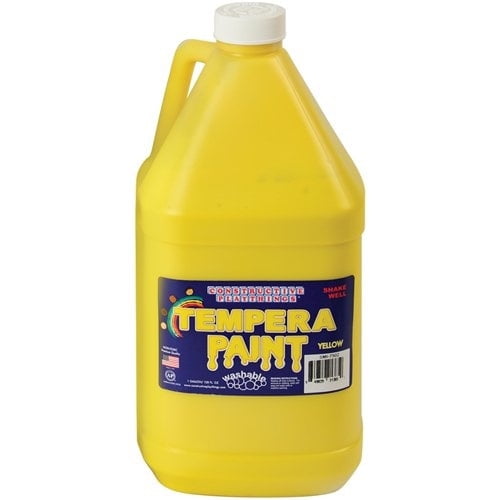 Constructive Playthings Gallon de Peinture Tempera Jaune Lavable