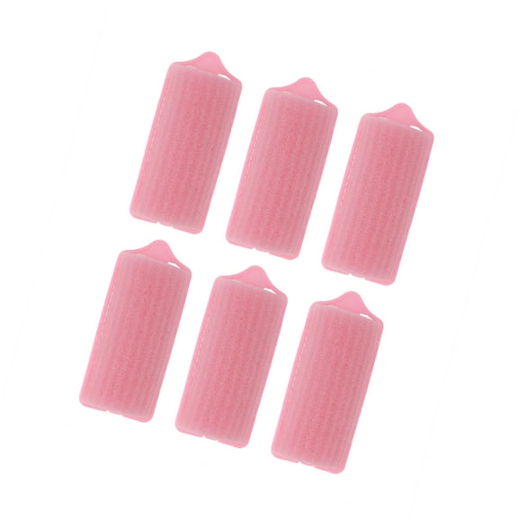 Vocoste 6 Pcs Durable Convenient Sponge Foam Hair Roller for Women 2.99"x1.26" Pink