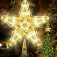 thumbnail image 4 of Christmas Star Tree Topper - Plug in Christmas Tree Ornament with LED for Christmas Home Decoration (Warm White), 4 of 9
