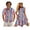 American 4th of July, variant on Hawaii Matching Couple Outfits Pink Palm Leaf His and Hers Summer Outfits Lightweight Loose Swing Sundresses with Soft Fabric Round Neck Fit for Honeymoon Trip