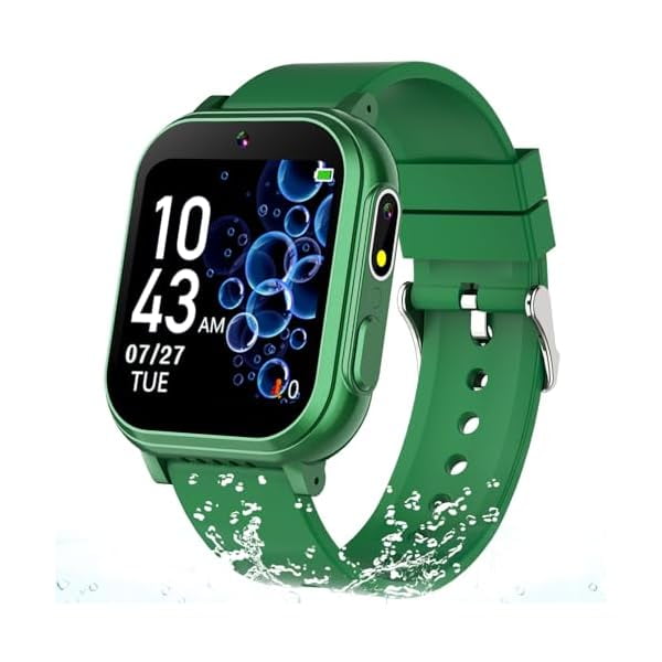 wonima44 Waterproof Smart Watch for Kids Boys Toys Age 5-12 with 32 Games, Dual Camera, Habit Tracking, Music Player, Video, Alarm Clock, HD Touchscreen Kids Smart Watch Gift for Kid Age 6 7 8 9 10