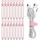 thumbnail image 1 of 16 bridas de silicona para cables, organizador de cables, reutilizables, 1 of 5
