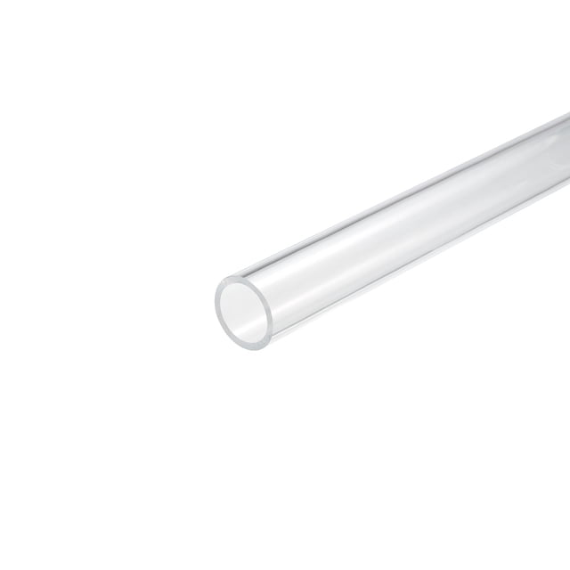 Unique Bargains Acrylic Pipe Clear Rigid Round Tube 24mm ID 30mm OD 10' for Lamps and Lanterns, Water Cooling System