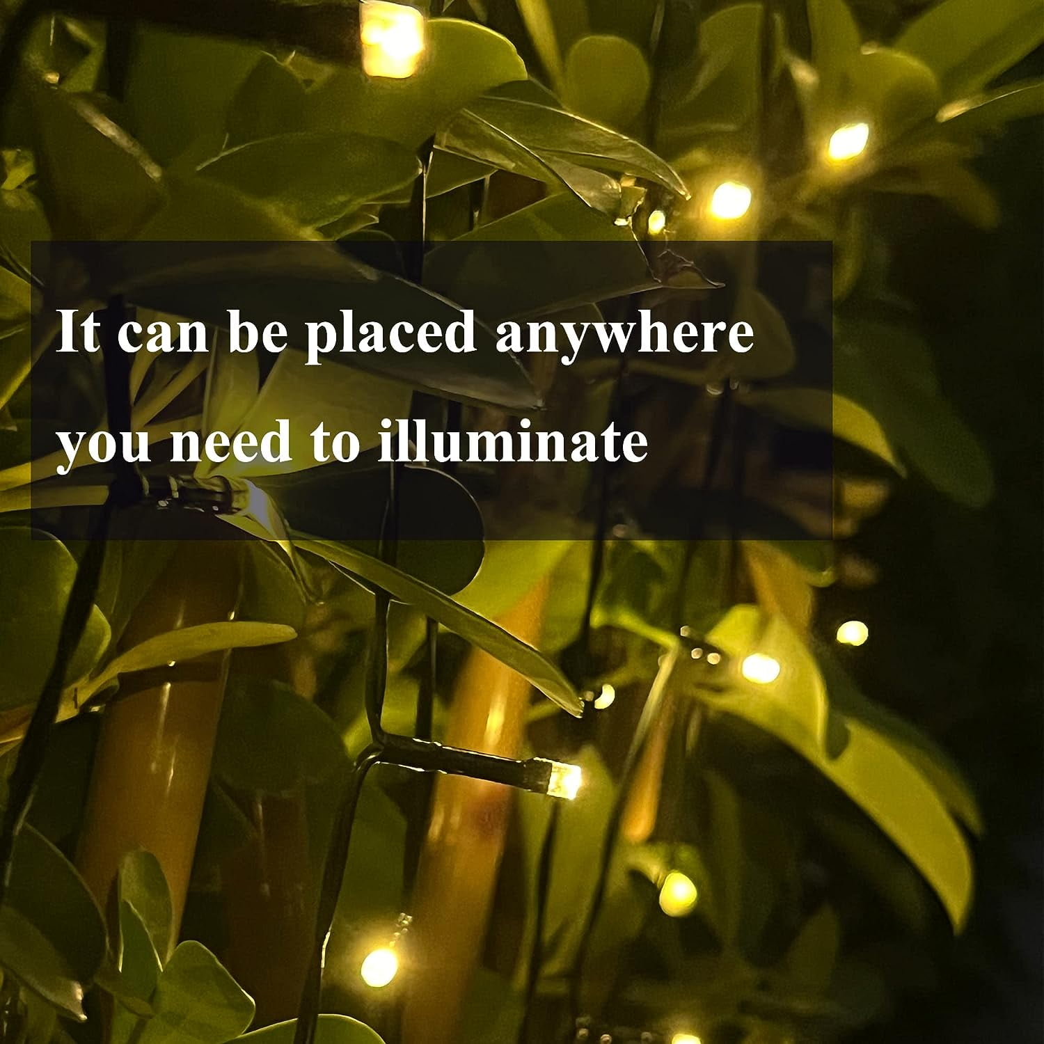 Pack of 4 100 LED Warm White Outdoor Solar String lights for Garden Wedding Party Lamps