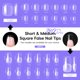 thumbnail image 2 of Kit de uñas de gel PEACECOLOR Square con set de extensiones de uñas de 240 piezas, 2 of 9