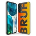 thumbnail image 3 of MUNDAZE Motorola Moto G Pure G Power 2022 Shockproof Clear Hybrid Protective Phone Case Orange Red Clear Funny Text Quote Bruh Cover, 3 of 5