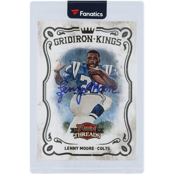 Lenny Moore Indianapolis Colts Autographed 2010 Panini Threads Gridiron Kings #23 #46/50 Card - Fanatics Authentic Certified