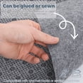 thumbnail image 5 of Jokapy Non-Slip Tufting Cloth Thick Rug Backing Fabric, Non-Skid Thick Rug Pad, 3' x 6', Gray Floral, 5 of 11