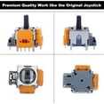 thumbnail image 4 of 2pcs Hall-Effect Joysticks Replacement for DualSense PS5 Controller, 3D Analog Sensor Wheel Thumb Sticks Rocker Module Replacement for Playstation 5 Controller, 4 of 6