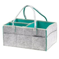 Baby Travel Diaper Wipes Bag Nursery Organizer with Changing Station Mat Pad - Green