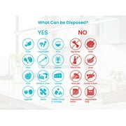 Home Zone Living 3 Liter White Electric Kitchen Composter with Auto Cleaning Cycle