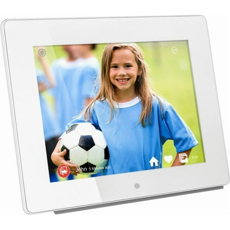 Electronic Photo Display - Aluratek 8'' WiFi Photo Frame with IPS LCD Display and 8GB Built-in Memory
