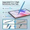 thumbnail image 3 of Antier Stylus Pens for Touch Screens, 10-Pack 2-in-1 Universal Touchscreen Stylus Pens for iPad, iPhone, Android, Samsung, Tablets, Laptops & More - Includes 20 Replacement Nibs, 3 of 9