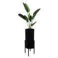 thumbnail image 1 of Maceta Cilíndrica Alta Negro Base Negra Moderna/minimalista Macetas Y Maceteros Estilo moderno, elegante y minimalista., 1 of 5