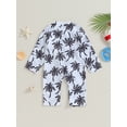 thumbnail image 5 of Baby Toddler Boys Rash Guard Swimsuit Long Sleeve Zip-up Shark/Spider Print Swimsuit 3 6 12 18 24 Months  Summer Swimwear Bathing Suit, 5 of 9