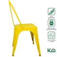 thumbnail image 2 of Silla Tolix Blanco Metálico Metal Para Comedor Minimalista amarillo 1, 2 of 9