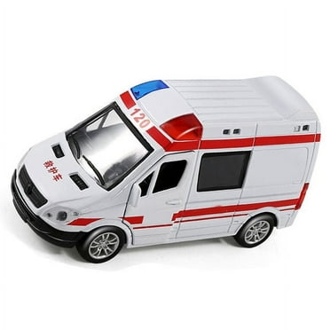 Ambulance Toy Car High Simulation Emergency Vehicle Toy with Light for Children Boy 3-6 Year Old
