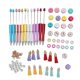 thumbnail image 1 of Kit de 12 Uds de bolígrafos con cuentas, colores brillantes, bolígrafos con cuentas y borlas para oficina, escuela, niños y estudiantes, 1 of 5
