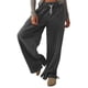thumbnail image 3 of RKSTN Yoga Pants for Women Plus Size Drawstring Mid Waisted Straight Wide Leg Yoga Pant Womens Casual Solid Oversized Loose Comfy Gym Workout Sport Yoga Trousers with Pockets, 3 of 8