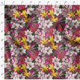 thumbnail image 4 of Soimoi Pink Poly Georgette Fabric Leaves & Lily Floral Print Sewing Fabric Yard 52 Inch Wide, 4 of 6