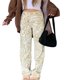 thumbnail image 1 of Caqui S (sku azul 201117TT05 tiene video) Primavera y verano nuevos pantalones tejidos rectos informales de cintura alta y sueltos con estampado animal para mujer, 1 of 8