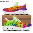 thumbnail image 1 of Zapatillas deportivas de malla de marca de lujo para mujer, diseño de girasoles con teñido anudado, orgullo LGBT, para correr, informales, 1 of 6