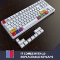 thumbnail image 4 of HXSJ L600 87 teclas Teclado mecánico con cable Tecla de inyección de dos colores, 4 of 8