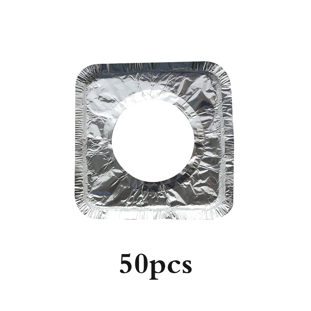 Toma Electric Stove Covers Electric Stove Bib Liners Disposable Aluminum Foil Round Cover Liners