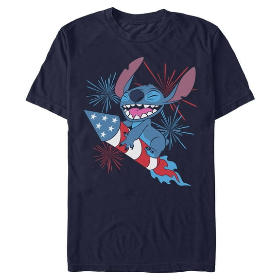 Mens Lilo & Stitch Ignite The Fireworks T Shirt
