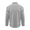 thumbnail image 3 of Eiyaclvo Gingham Shirt for Men Long Sleeve Button Down Plaid Shirts Business Casual Dress Shirt, 3 of 4