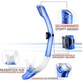 thumbnail image 3 of Juego de snorkel premium con snorkel y gafas de buceo: incluye máscara de buceo antivaho irrompible, bolsa de malla, tapones para los oídos y clip para la nariz, 3 of 6