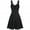 Black, variant on HONHUZH Women Summer Dresses 2022, Plus Size Cool Solid Bandage Irregular Hem Camisole Mini Dress