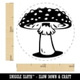 thumbnail image 2 of Amanita Muscaria Fly Agaric Poisonous Mushroom Whimsical Toadstool Self-Inking Rubber Stamp Ink Stamper - Pink Ink - Medium 1 Inch, 2 of 7