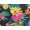 Black Tropical, variant on Swimsuits For All Women's Plus Size Scarf Bandeau Longer Length Tankini Top