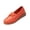 Orange, variant on Willtoo Womens Fashion Wedge Loafer Classic Slip On Soft Sole Driving Business Work Dress Boat Shoes Daily Lightweight Non-Slip Penny Casual Shoes