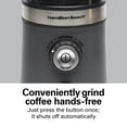 thumbnail image 2 of Hamilton Beach Custom Grind Electric Coffee Grinder, 14 Cups, Grey, 2 of 8