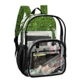 thumbnail image 5 of ALAZA Clear Backpack Football Grasses PVC Transparent BookBag, 5 of 7