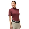 thumbnail image 3 of KERRITS Adult Female Ice Fil Lite Solid Short Sleeve Riding Shirt, Color: Burgundy, Size: 1X, 3 of 5