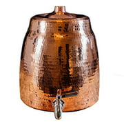 Sertodo Copper Niagara Water Dispenser without Lid, Hand Hammered 100% Pure Copper, 2.5 Gallon Capacity