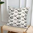 thumbnail image 6 of Throw Pillow Covers, Black White Snail Print Soft Square Pillow Cases with Invisible Zipper for Couch Bed Sofa, Farmhouse Fall Home Decor 16"x16", 6 of 7